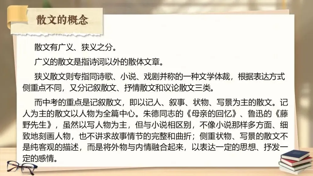 【中考语文】一轮复习《专题十五:散文相关知识梳理》| 教学课件 第8张