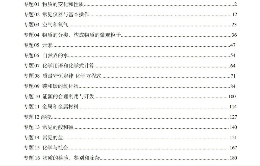 全国中考化学真题分类汇编.word 第1张