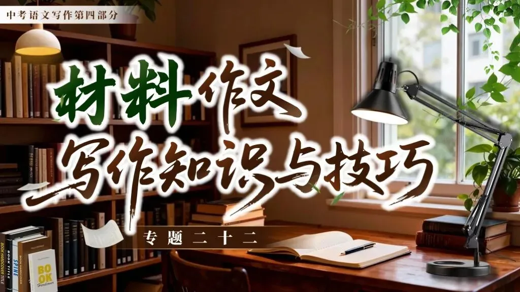 【中考复习】《专题二十二:材料作文写作知识与技巧》| 考点通关:析材立意+素材运用+范文借鉴! 第1张 【中考复习】《专题二十二:材料作文写作知识与技巧》| 考点通关:析材立意+素材运用+范文借鉴! 第1张