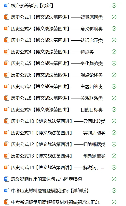 博文战法——2026中考历史复习备课策略与方法大全 第40张