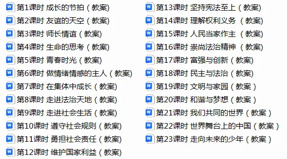 2026年中考道德与法治一轮复习教案(六册) 第1张