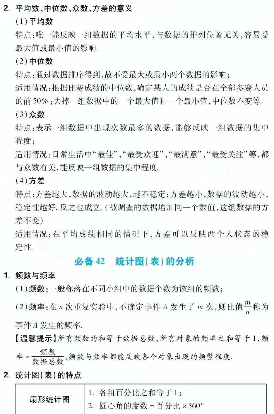 中考数学总复习:初中数学必备43个基础知识点(可打印) 第26张
