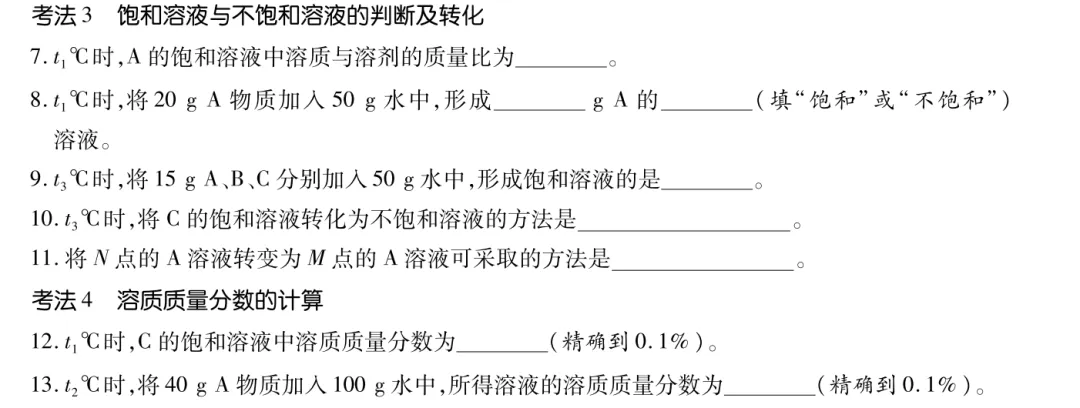 2026广东中考化学必考!通关“溶解度曲线”一题就够! 第5张
