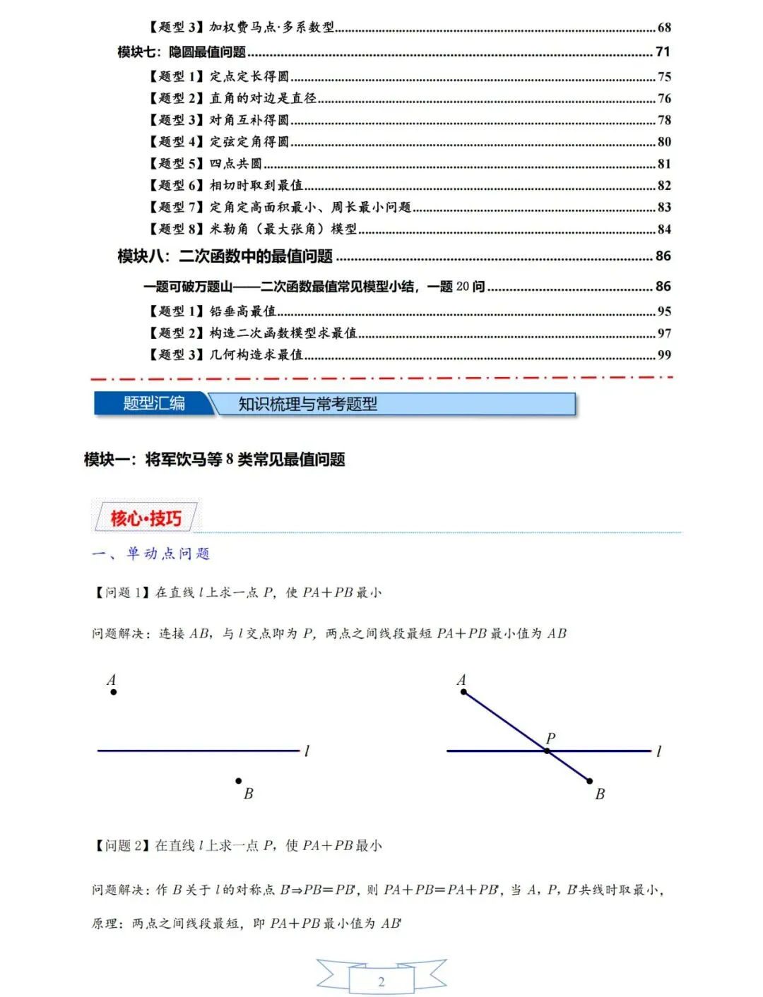 中考压轴经典13册——反比例函数14类题型 第2张