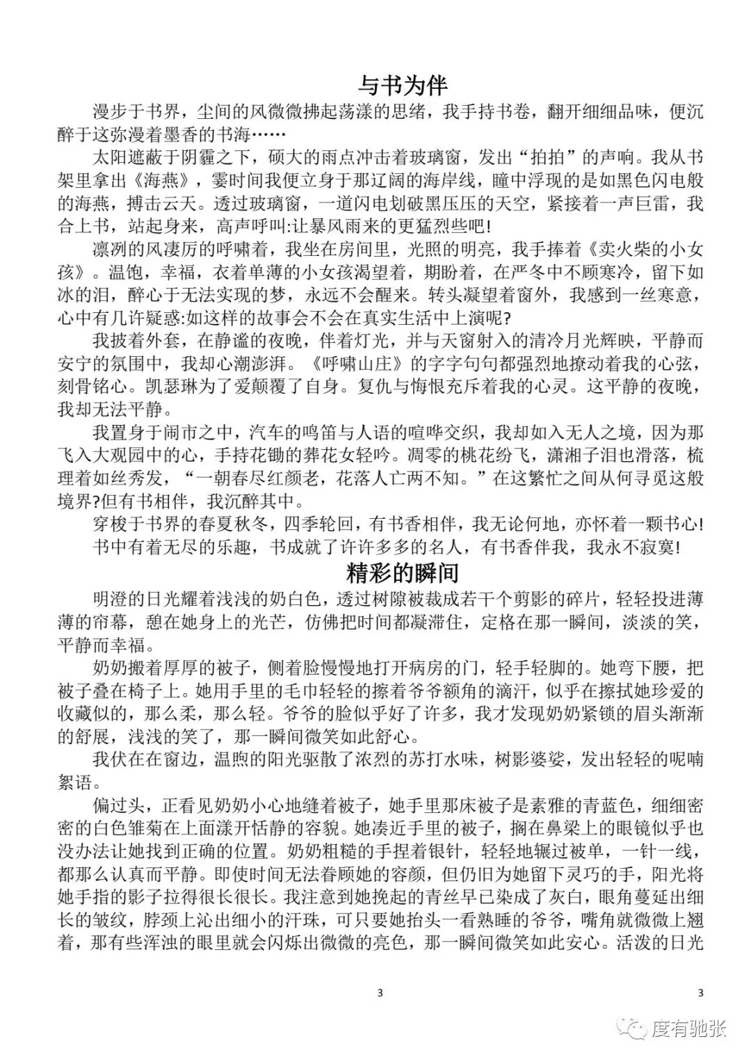 中考:高分作文集锦 第5张