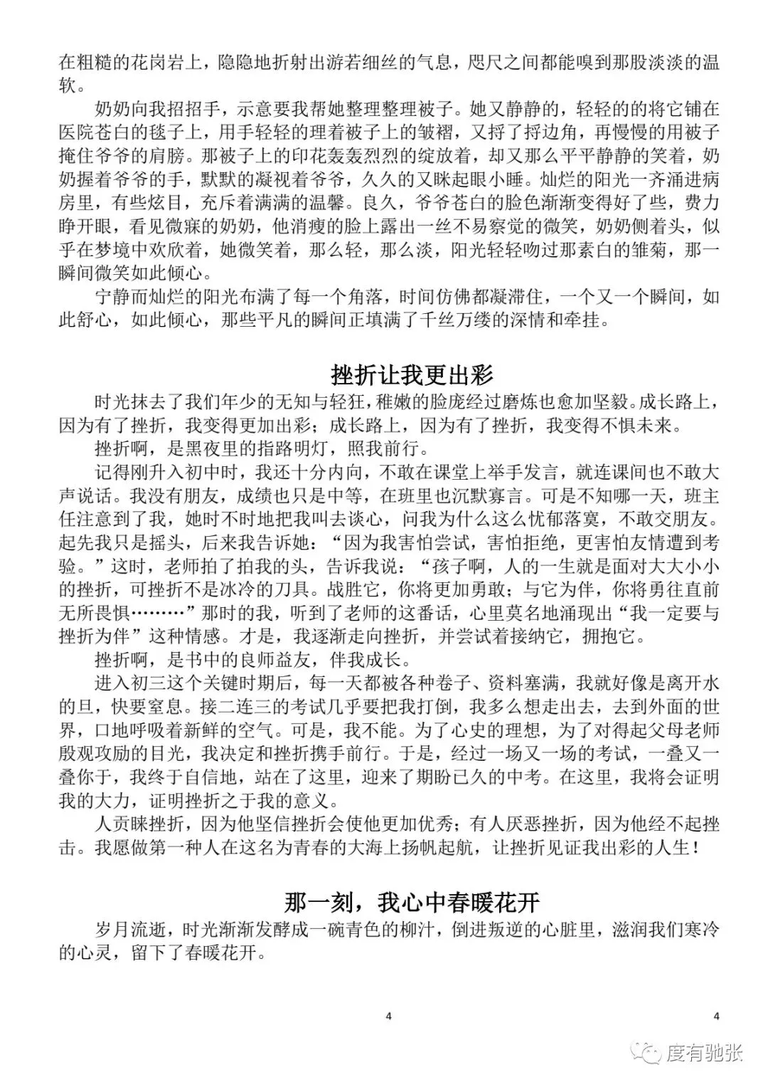 中考:高分作文集锦 第6张