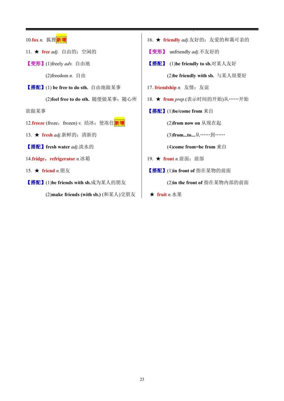 中考词汇 | 20 天搞定中考英语必背 1600 词 第24张