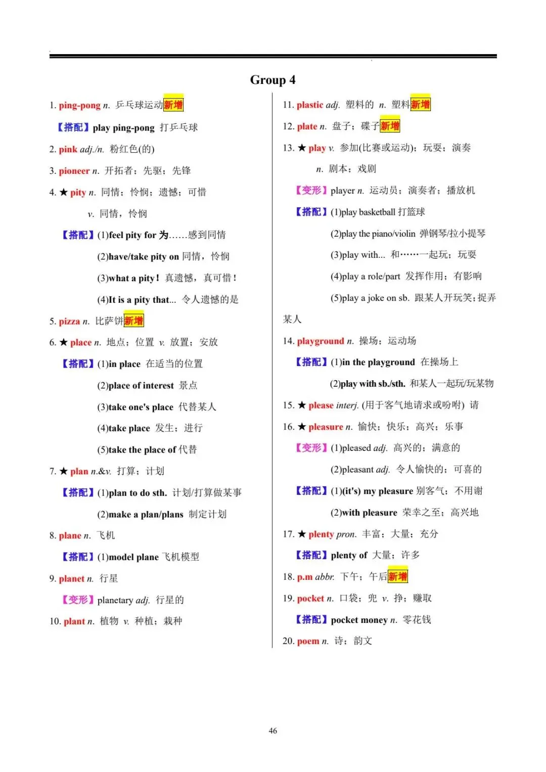 中考词汇 | 20 天搞定中考英语必背 1600 词 第47张