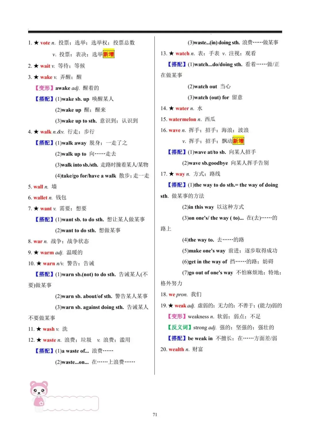 中考词汇 | 20 天搞定中考英语必背 1600 词 第72张