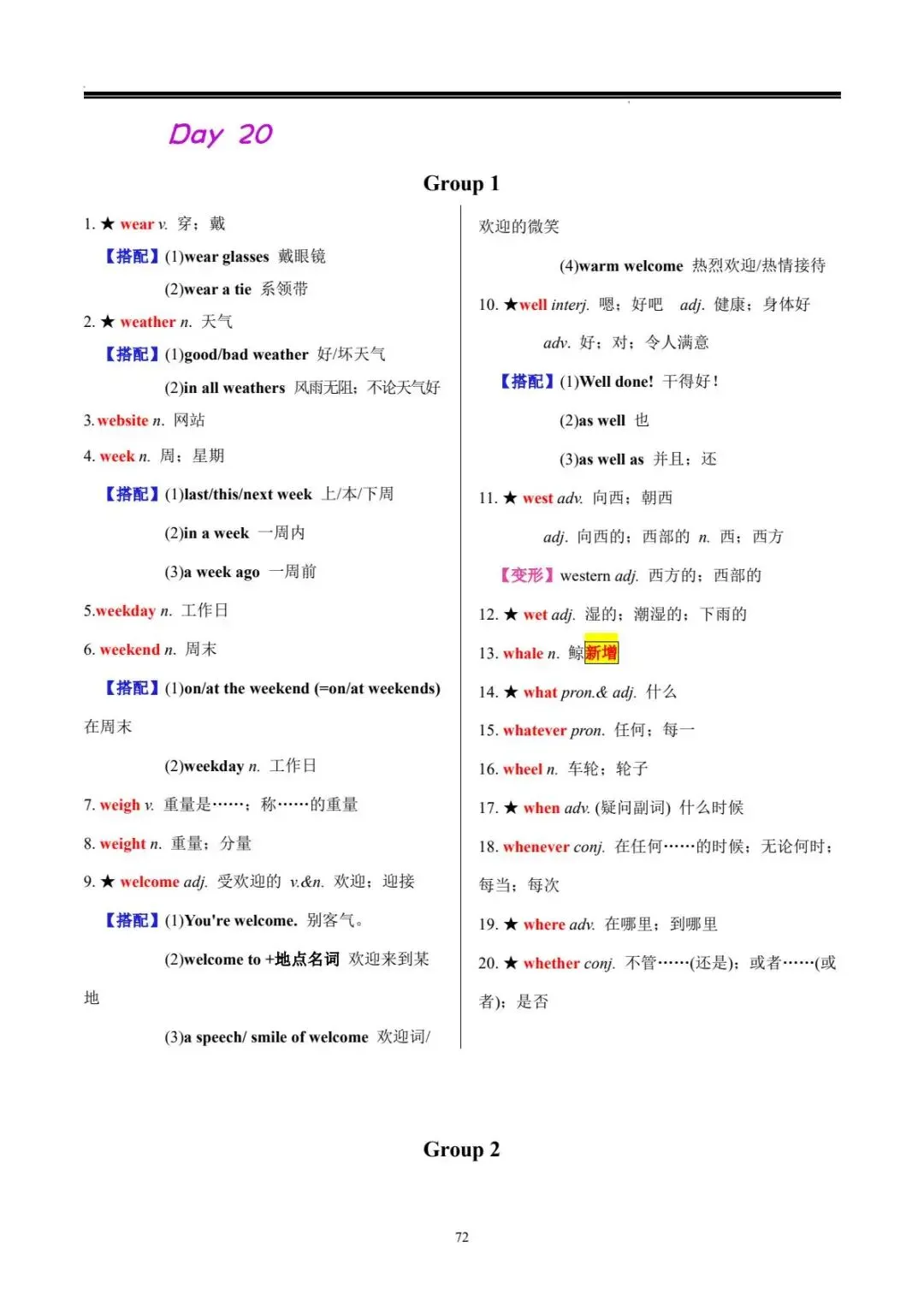 中考词汇 | 20 天搞定中考英语必背 1600 词 第73张