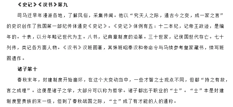 【中考名著】《经典常谈》必背、必备知识清单 第7张