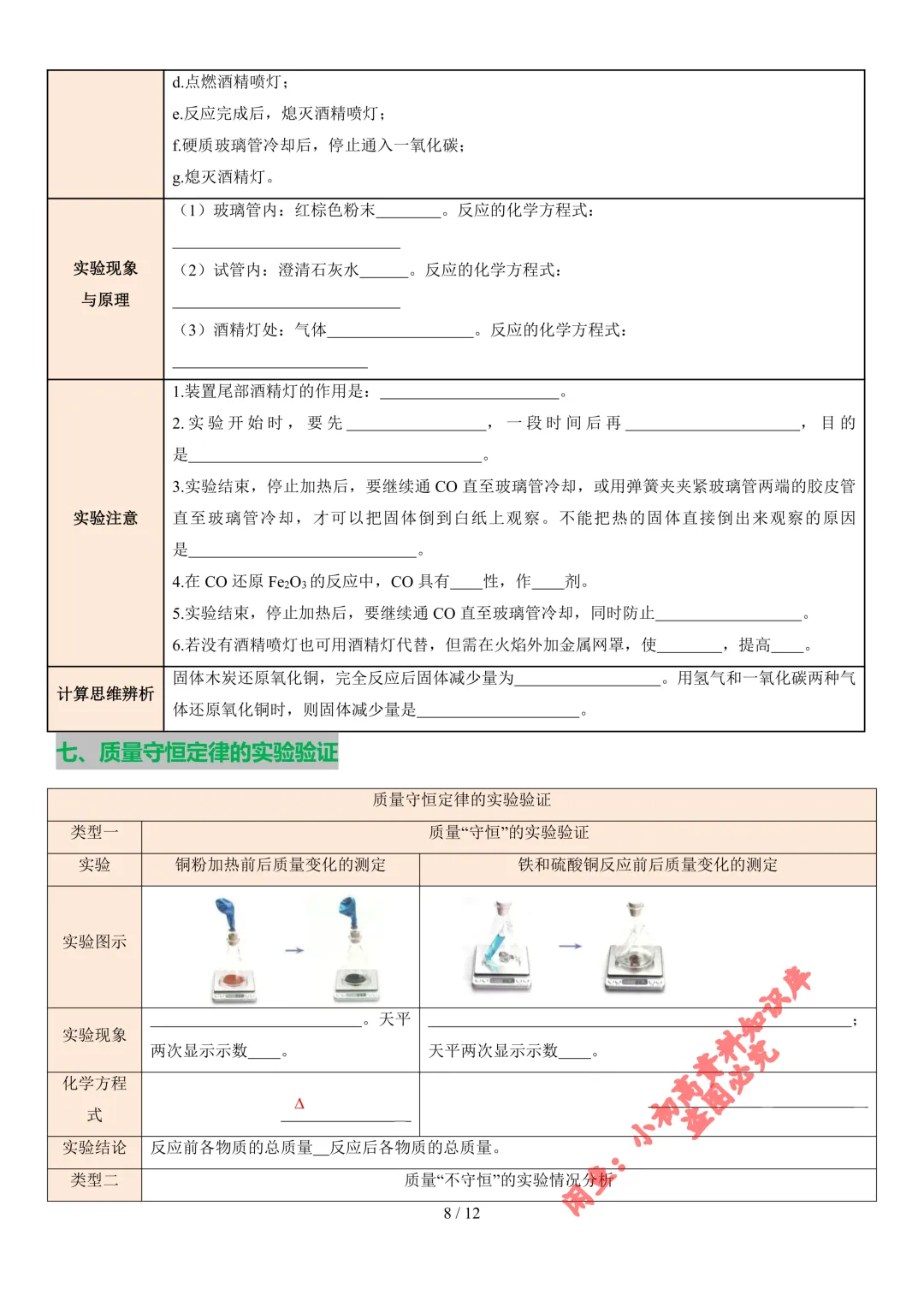 2026年中考化学教材重要基础实验(知识清单)(解析+原卷版) 第17张
