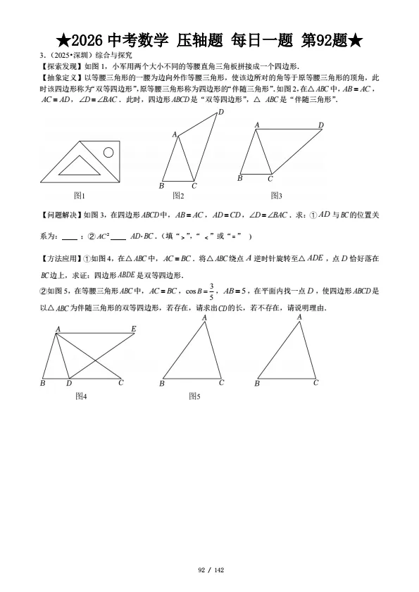 2026中考数学寒假复习专练——压轴突破 第12张