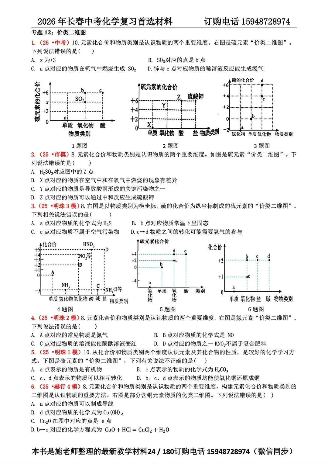 2026年长春市中考复习化学首选材料 第6张