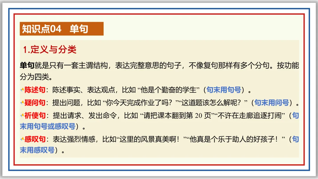 中考一轮04: 标点 病句 修辞 单复句(上)PPT 第29张