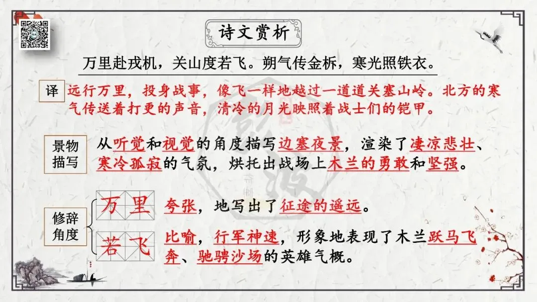【中考专项复习课件】诗词曲85篇-13《木兰诗》 第29张