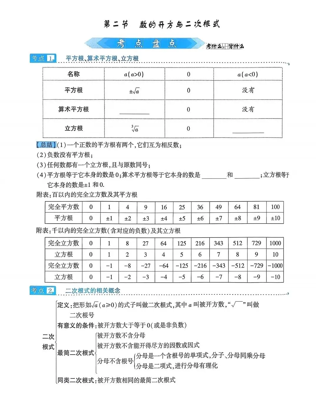 2026中考数学考点过关 第2张