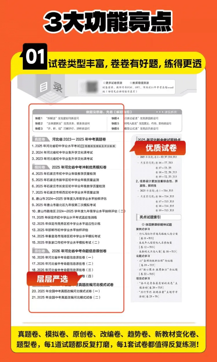 2026版金考卷45套模拟卷汇编中考篇全科全版本pdf电子版 第16张