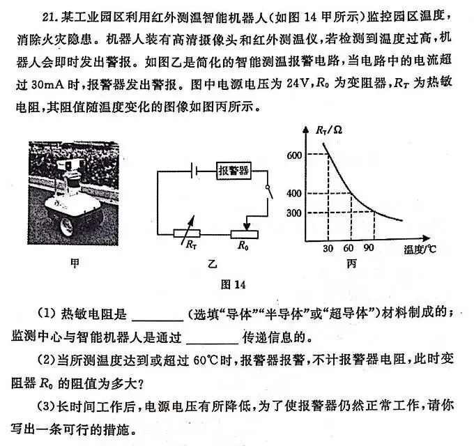 『Day 5』中考物理:《动态电路—欧姆定律与敏感电阻》赏析 第2张 『Day 5』中考物理:《动态电路—欧姆定律与敏感电阻》赏析 第2张