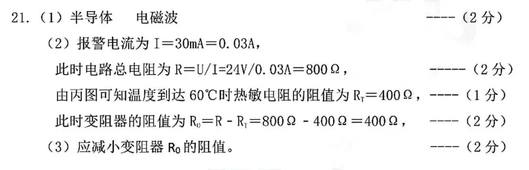 『Day 5』中考物理:《动态电路—欧姆定律与敏感电阻》赏析 第4张 『Day 5』中考物理:《动态电路—欧姆定律与敏感电阻》赏析 第4张