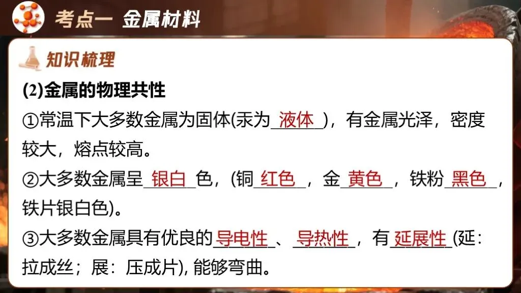 中考化学专题复习 | 专题六《金属和金属材料》课件+配套教学设计 第17张