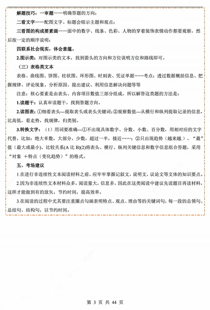 26上海中考语文|必考新题型:非连续性文本阅读(知识清单&答题技巧) 第7张
