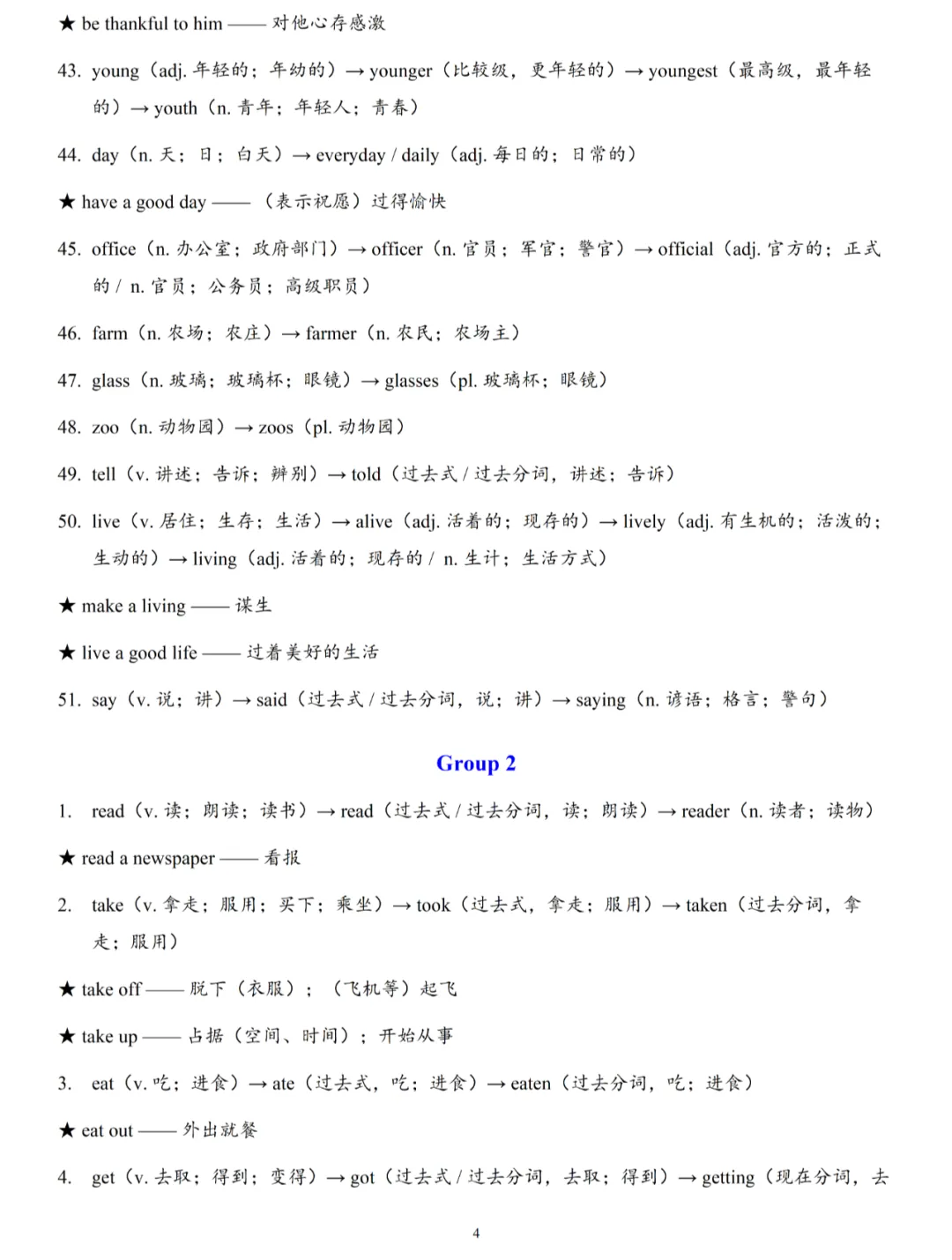 2026年中考英语复习词性转换背诵清单,寒假复习用的上! 第7张