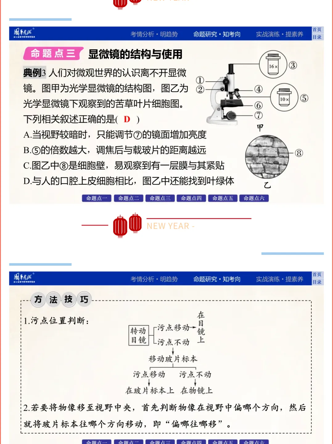 2026湖北版《解密中考• 生物》专题一 生物体的结构层次 第8张
