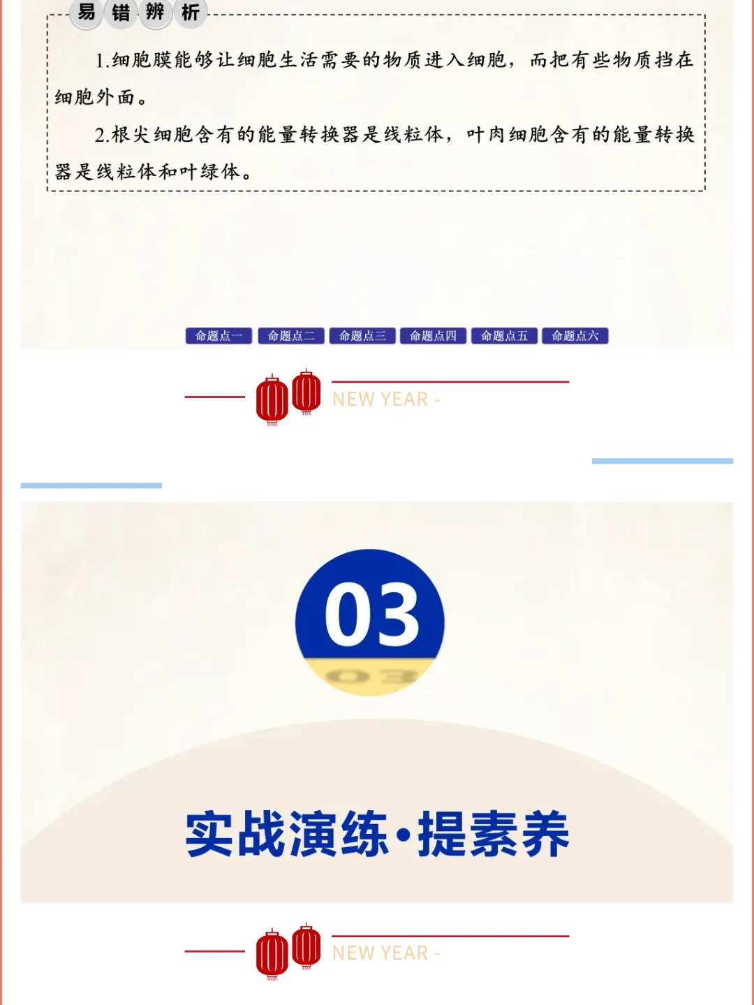 2026湖北版《解密中考• 生物》专题一 生物体的结构层次 第12张