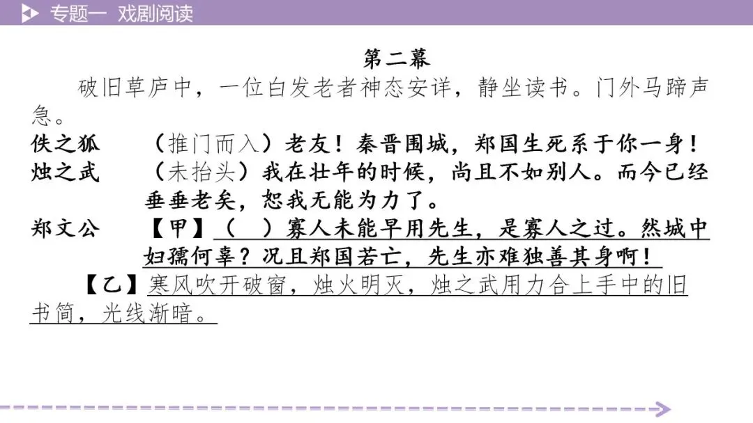【最新2026年中考总复习】文学作品阅读:戏剧阅读·考点讲解、训练(课件) 第23张 【最新2026年中考总复习】文学作品阅读:戏剧阅读·考点讲解、训练(课件) 第23张