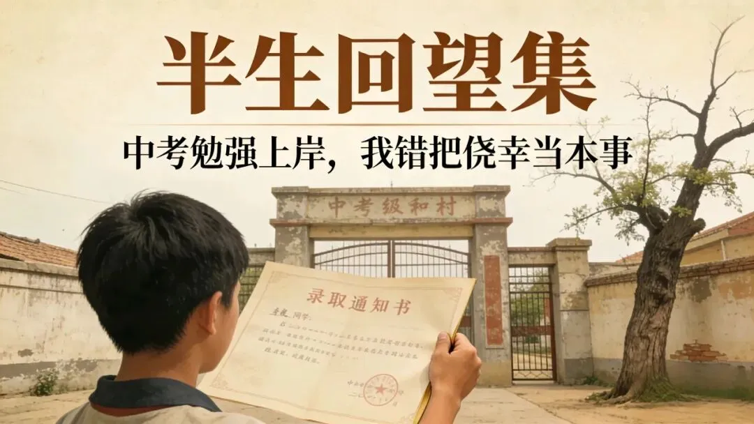 半生回望集|中考勉强上岸,我错把侥幸当本事 第1张 半生回望集|中考勉强上岸,我错把侥幸当本事 第1张