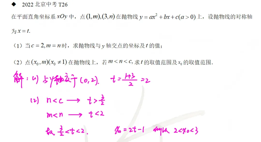 北京数学中考题型12:二次函数综合 第4张