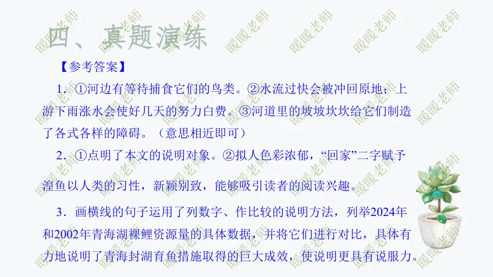 中考复习——说明文题型与技巧 第20张