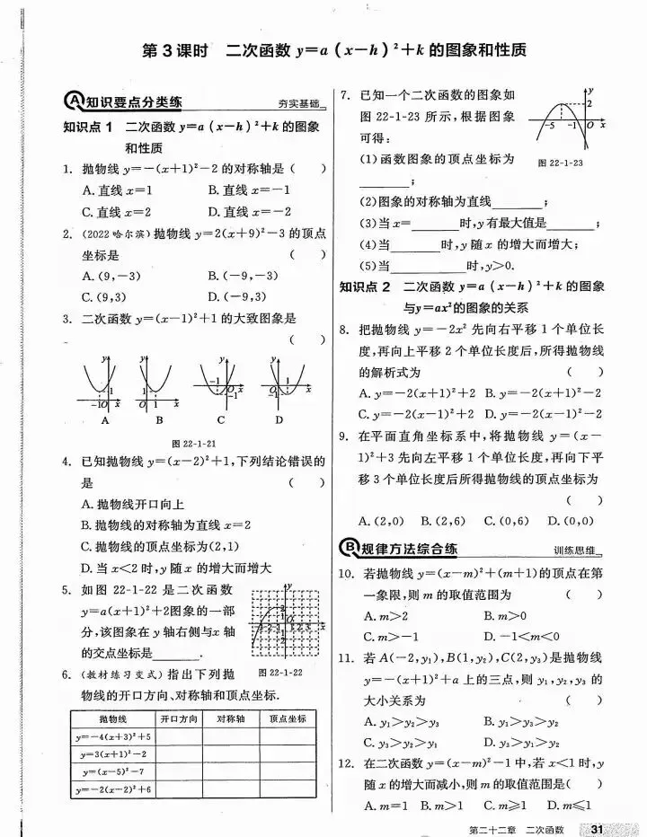 【中考数学】二次函数核心知识考点及拓展假期复盘专题训练 第8张