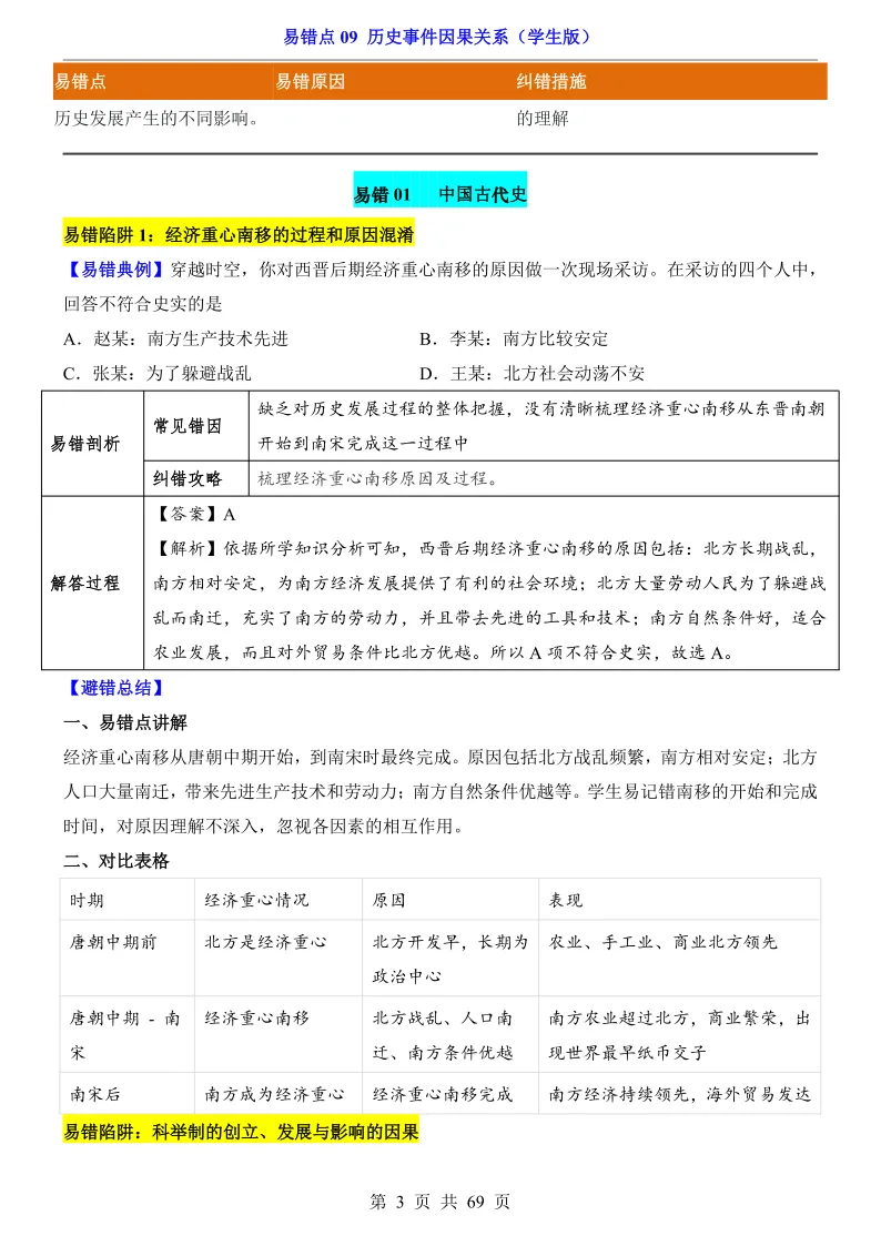 【初三历史】九年级历史,中考历史易错点《历史事件因果关系》汇总,可下载打印! 第8张