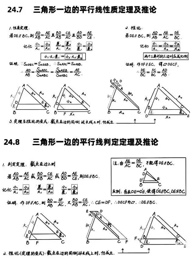 中考数学相似三角形考试重点知识 第5张