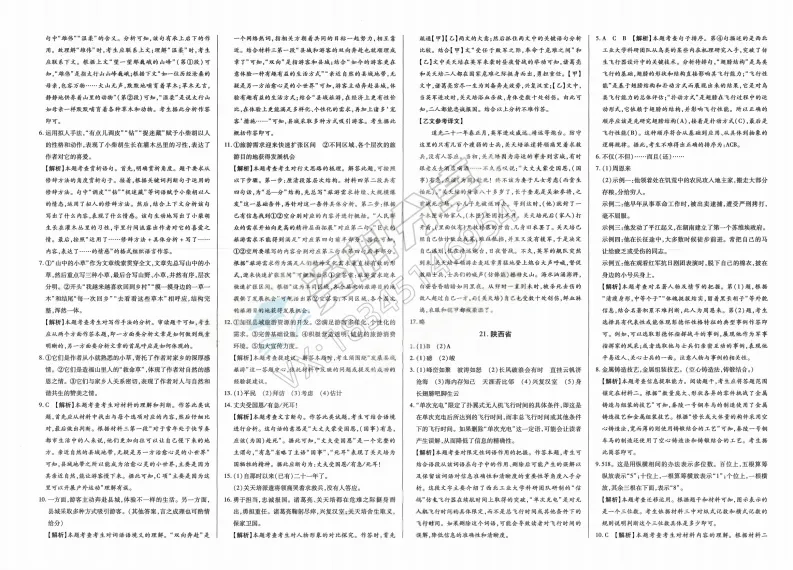 2026年中考适用试题精编中考123语文 第18张