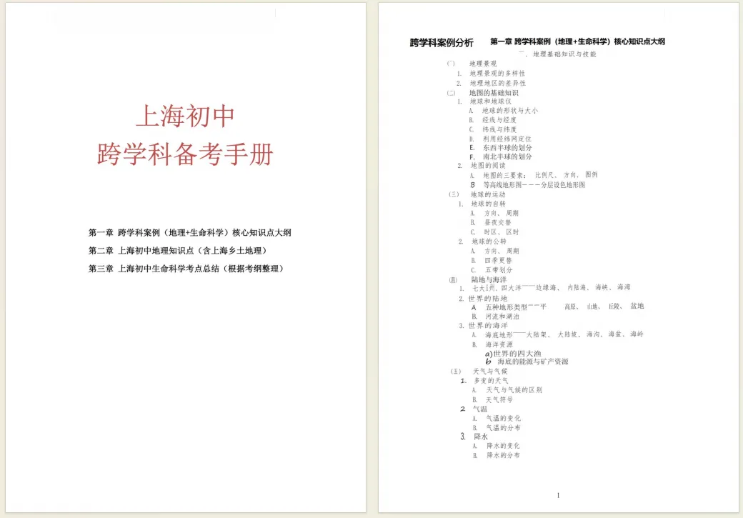 免费领!上海中考跨学科专项刷题手册! 第6张