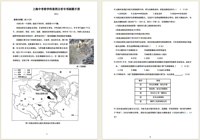 免费领!上海中考跨学科专项刷题手册! 第9张