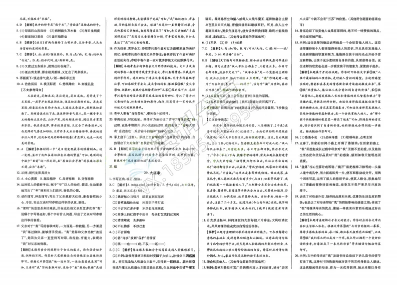 2026年中考适用试题精编中考123语文 第24张