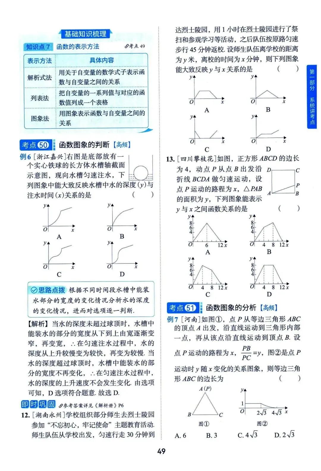 中考数学——一轮复习147个系统考点汇编 第21张