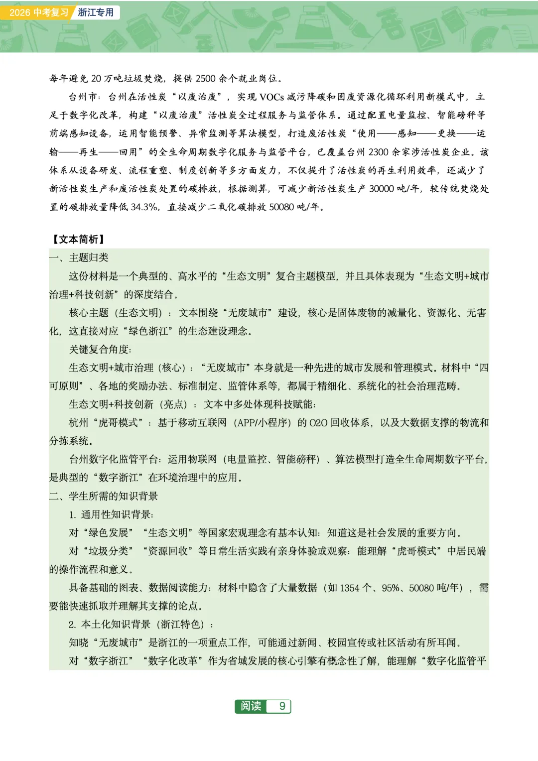 2026浙江中考-非连续文本阅读40篇 第11张