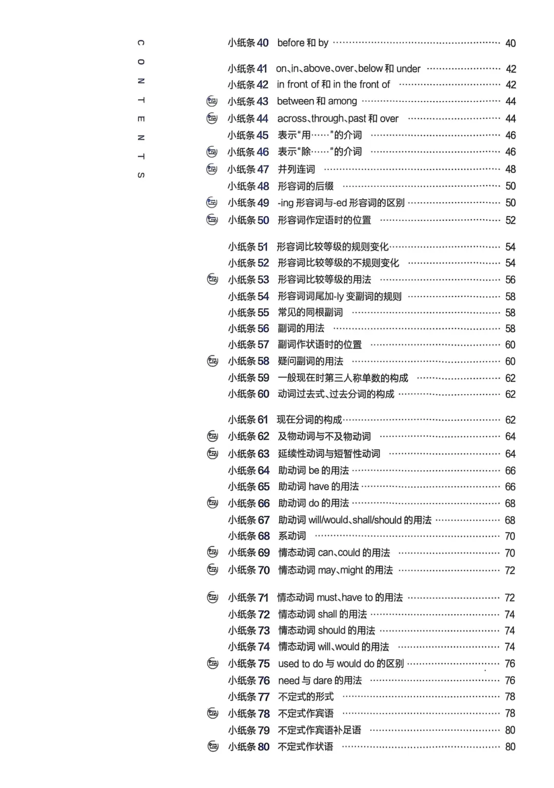 初中英语《中考英语语法小纸条》PDF电子版,可下载打印,语法专项练习题,复习必背 第4张