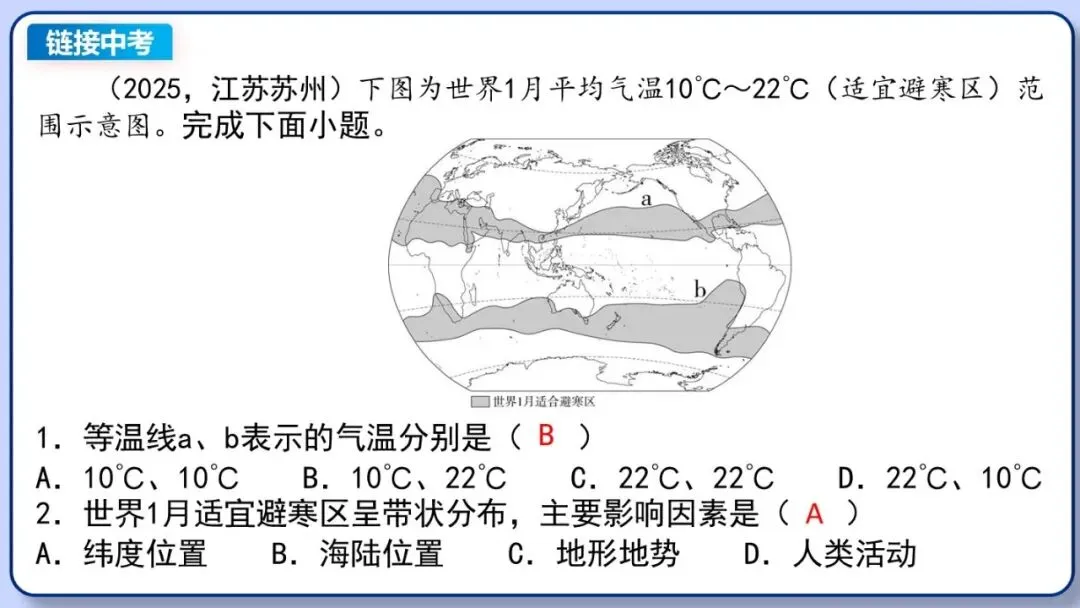 2026年中考地理复习专题六:天气与气候(课件+教学设计+课后习题) 第27张