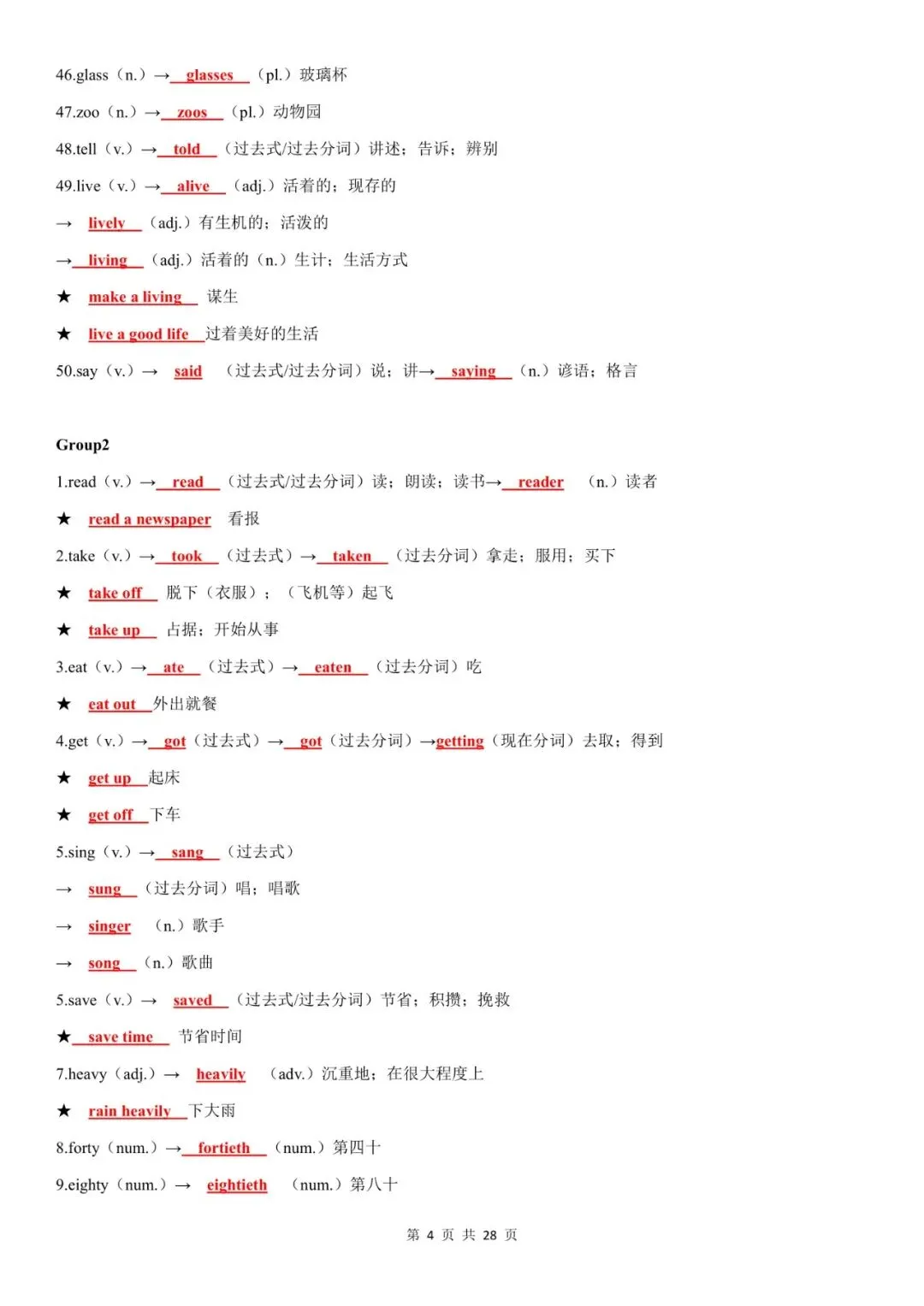 【背诵版】中考英语高频单词词性转换归纳(上) 第5张