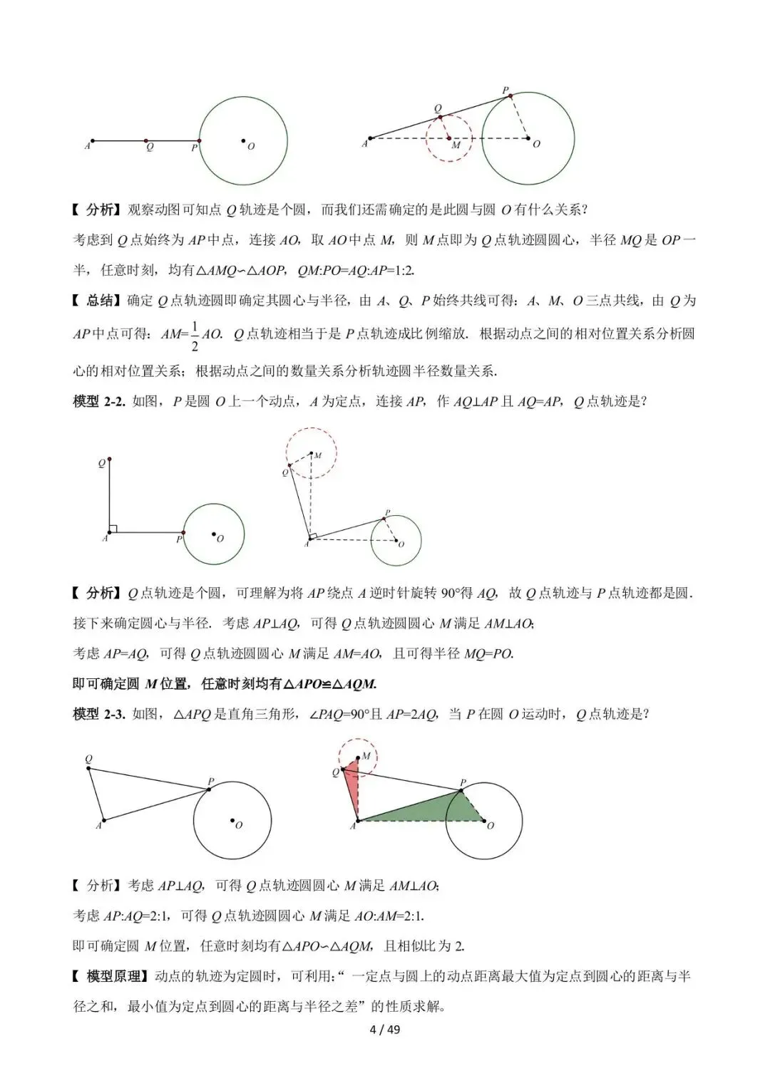 26中考数学常见几何模型全归纳之模型解读与提分精练专题13《最值模型-瓜豆原理》含解析 第4张