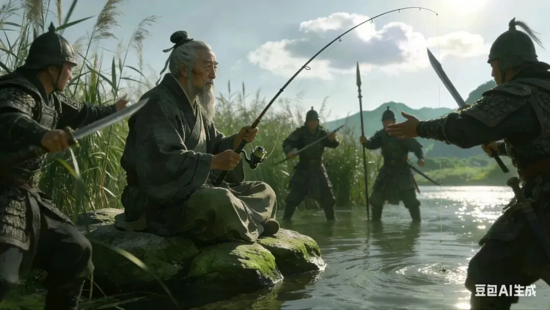 中考高级阅读《姜太公钓鱼》 第3张