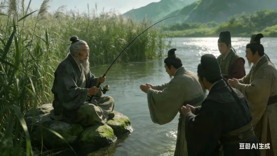 中考高级阅读《姜太公钓鱼》 第4张