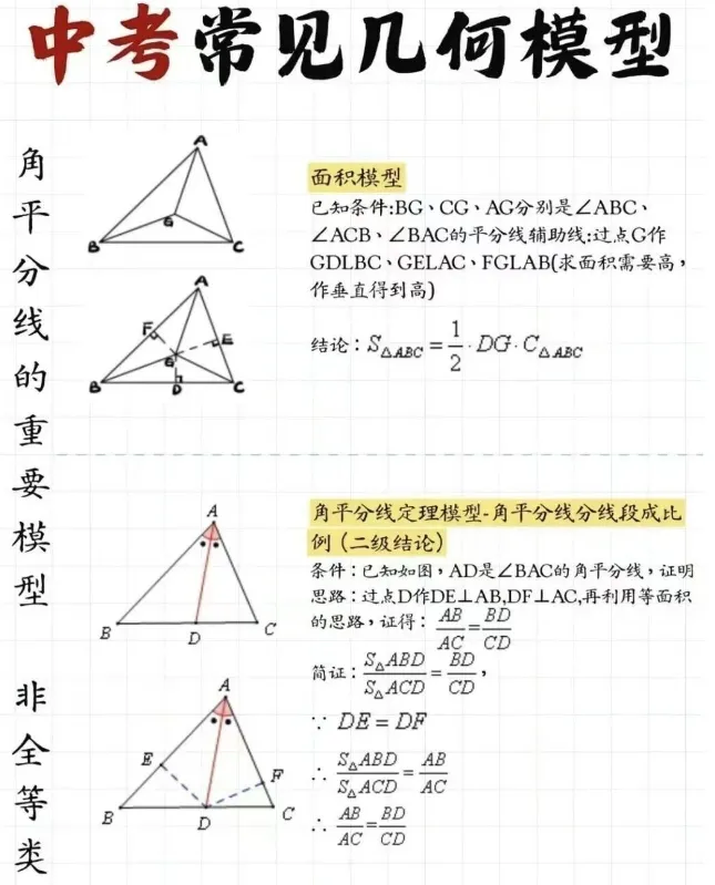 中考几何高分秘籍:13大模型与16大高频考点全掌握 第14张 中考几何高分秘籍:13大模型与16大高频考点全掌握 第14张