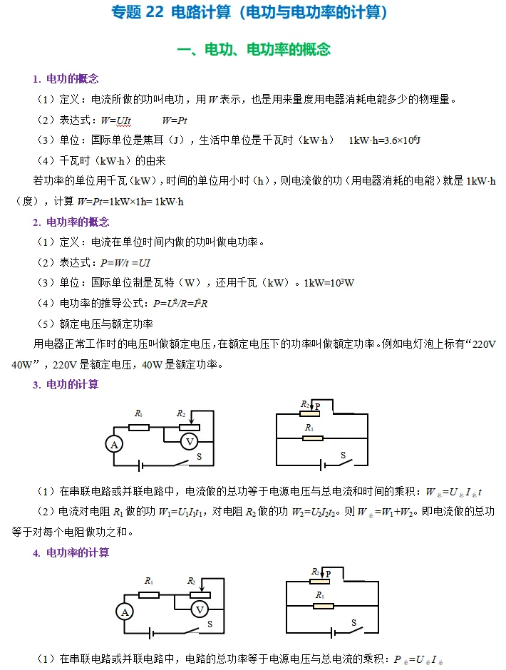 2026上海市中考物理一模、二模专项复习 第7张